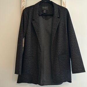 Leopard print blazer